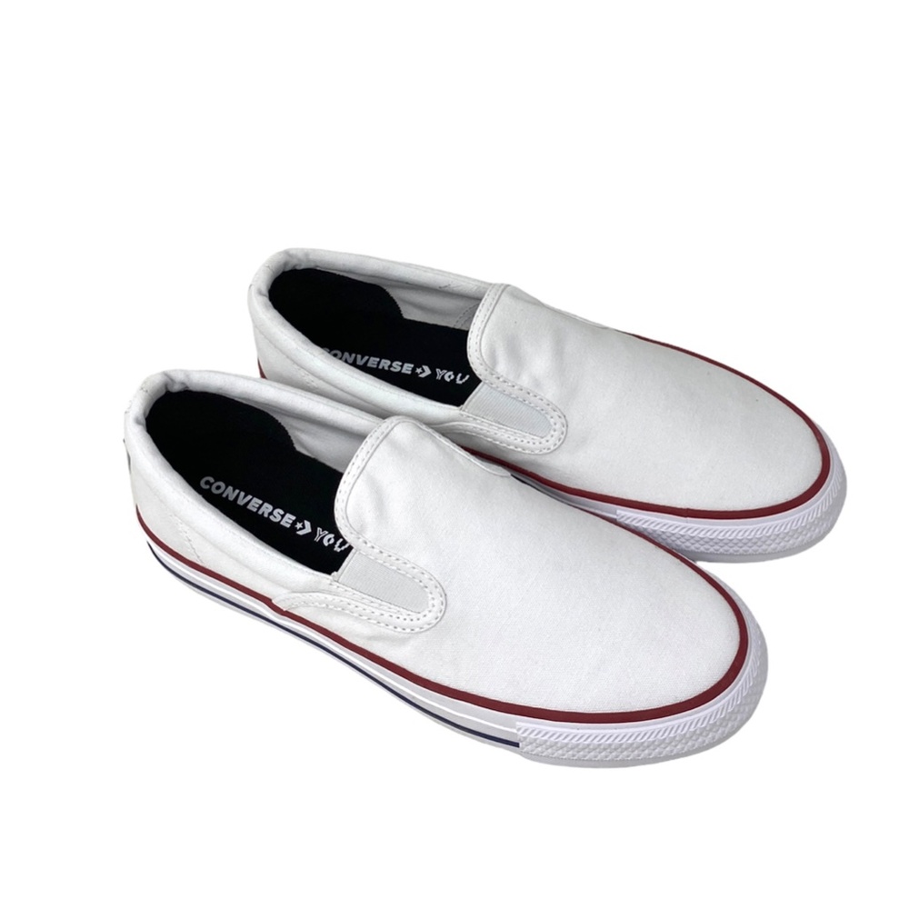 Converse Chuck Taylor Slip Low Canvas White Women Sneakers Custom 171852C-WHTBR - Picture 7 of 10